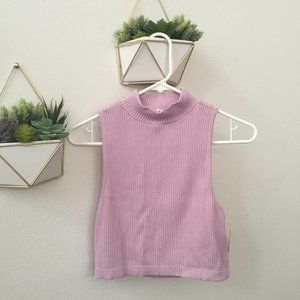 NWT Aeropostale Ribbed Knit Mock Neck Cropped Tank